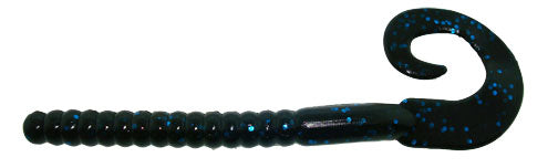 Berkley PB Power Worm 7'' Black Blue Fleck 13pk