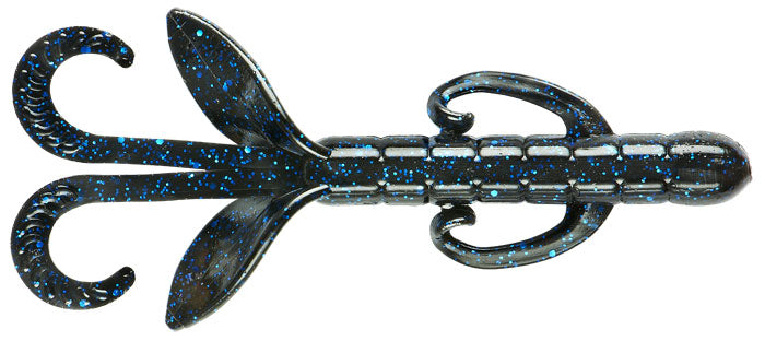 Yum Christie Critter 4.5'' - Black Blue Flake 8pk