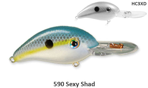 Strike King Pro Model Series 3XD (Extra Deep) Crankbait - Sexy Shad