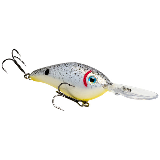 Strike King Pro Model 6XD (Extra Deep) Crankbait - Pearl Black w/Chart Belly