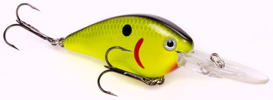 Strike King KVD 1.5 Flatside - Black Back Chartreuse