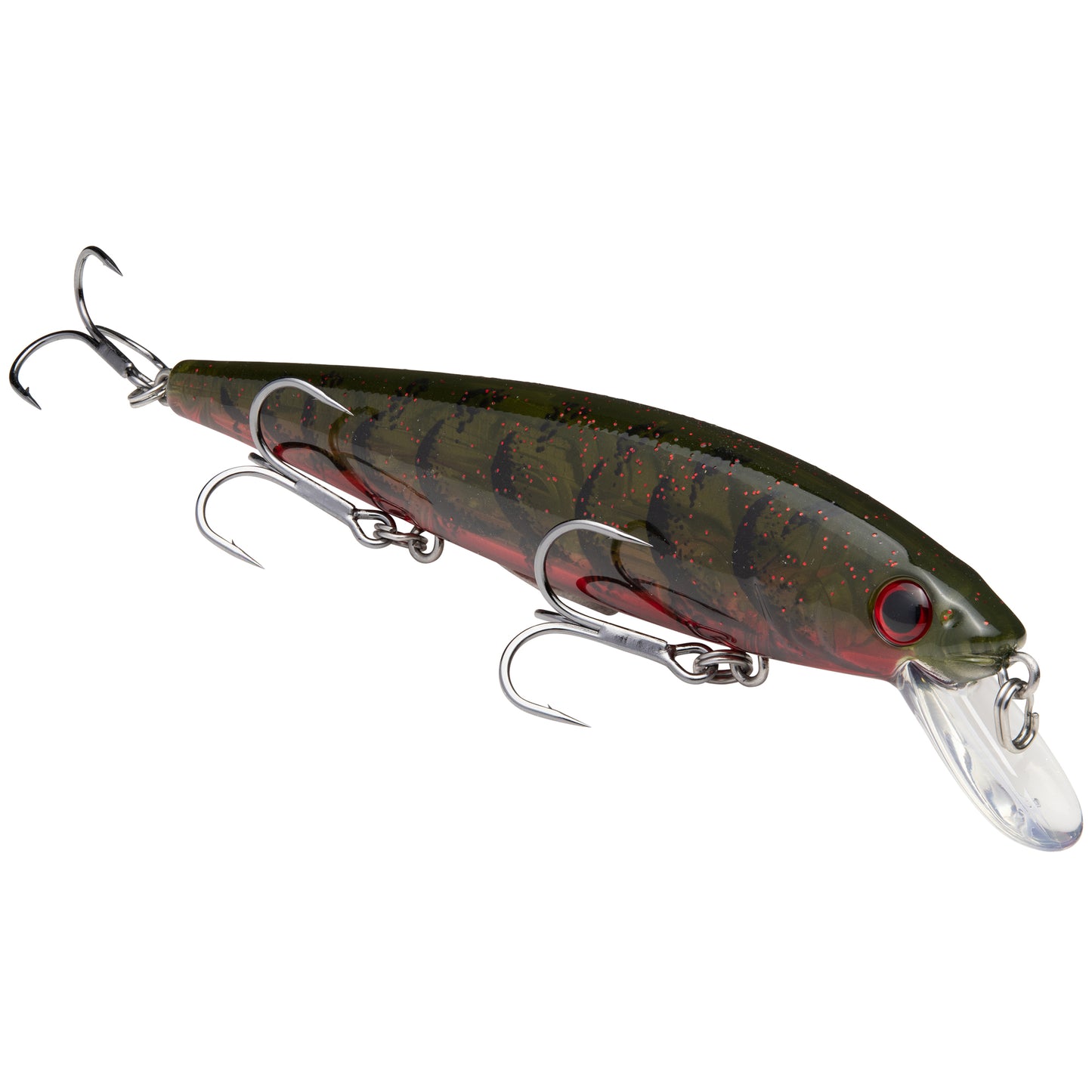 Strike King KVD Jerkbait 300 3 Hook - Phantom Watermelon Red Craw