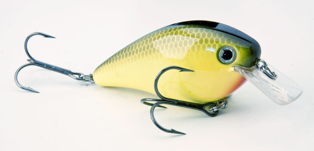 Strike King KVD Square Bill 1.0 - Black Back Chartreuse