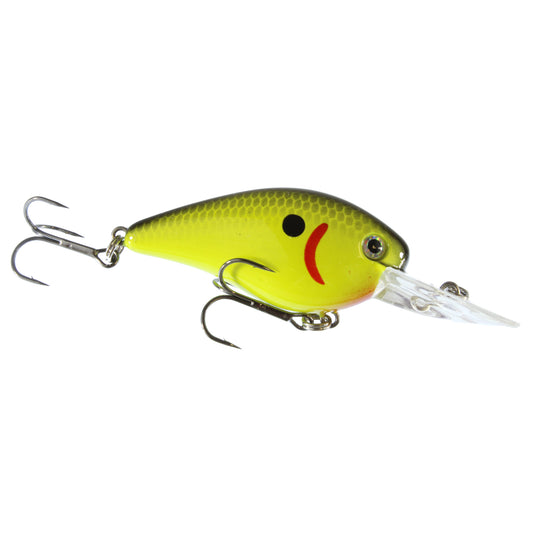 Strike King KVD Deep Diver Squarebill 1.5 - Black Back Chartreuse