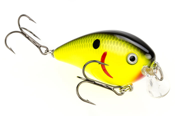 Strike King KVD Shallow Square Bill 1.5 - Black Back Chartreuse