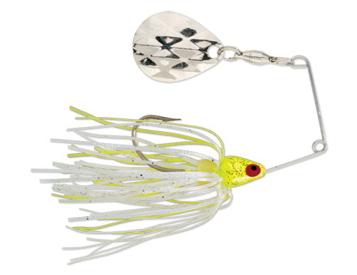 Mini-King Spinnerbait  /  Chartreuse Head Chartreuse/White Skirt