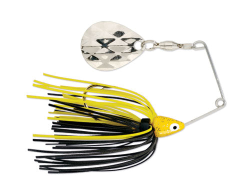 Strike King Mini-King Spinnerbait - Yellow Head Black/Yellow Skirt