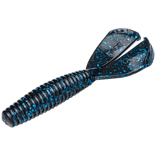 Strike King Rage Baby Menace - Black Blue Flake 9pk