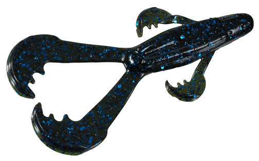 Strike King Rage Space Monkey - Black Blue Flake 6pk