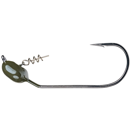 Strike King Tour Grade Mag Jig Head 1 /2 oz 5/0 hook - Green Pumpkin 2pk