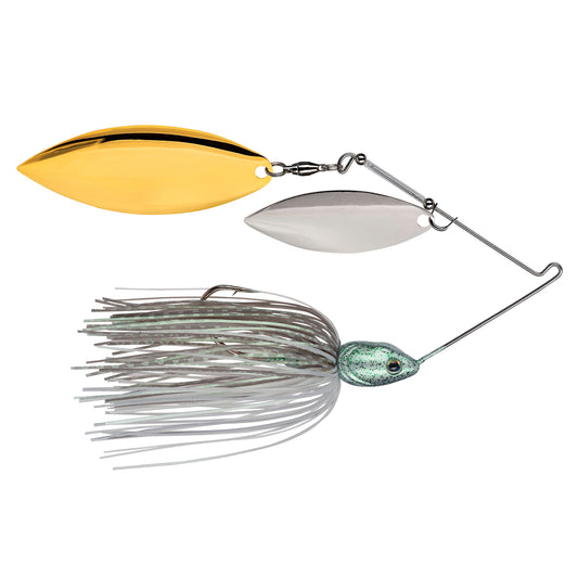 Strike King Tour Grade Spinnerbait 3/4 oz Willow/Willow - Green Glimmer