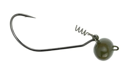 6th Sense Core-X Swinging Football Jig Head 3/4oz 5/0 - Camo  2pk