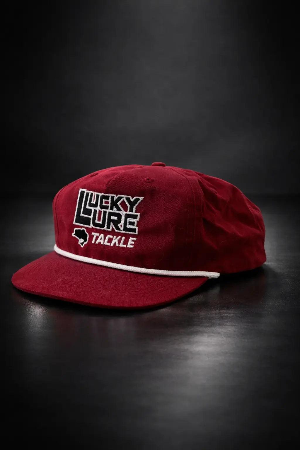 Lucky Lure Tackle Maroon Captains Hat
