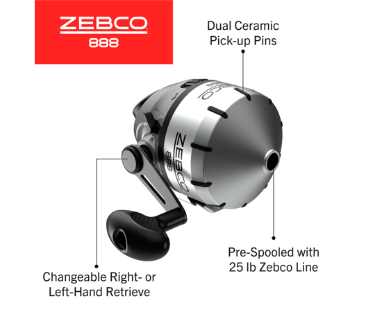 Zebco 888 Spincast Catfish Reel