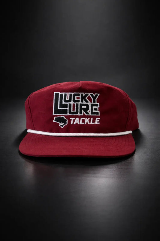 Lucky Lure Tackle Maroon Captains Hat