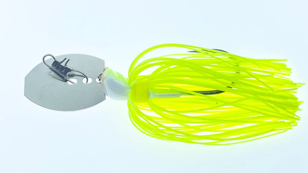 Delta Lures Thunder Jig 3/8oz Silver Blade Chartreuse