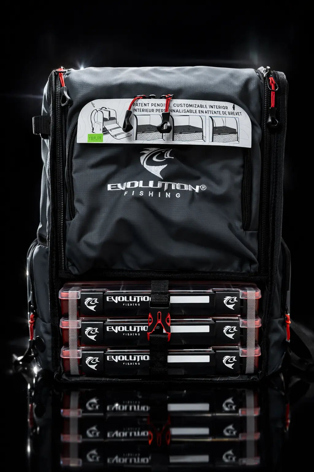 Evolution Largemouth 3.0 Tackle Backpack - Lucky Lure Tackle