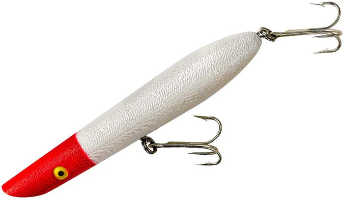 Cotton Cordell Pencil Popper 6" 1oz - Pearl/Red Head