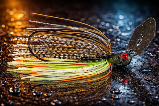 Hag's Hurricane Bladed Jig 1/2oz - Green Pumpkin Shad