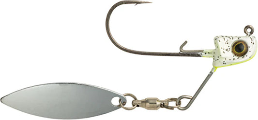 Great Lakes Finesse Sneaky Underspin 3/8oz - White Shad Silver