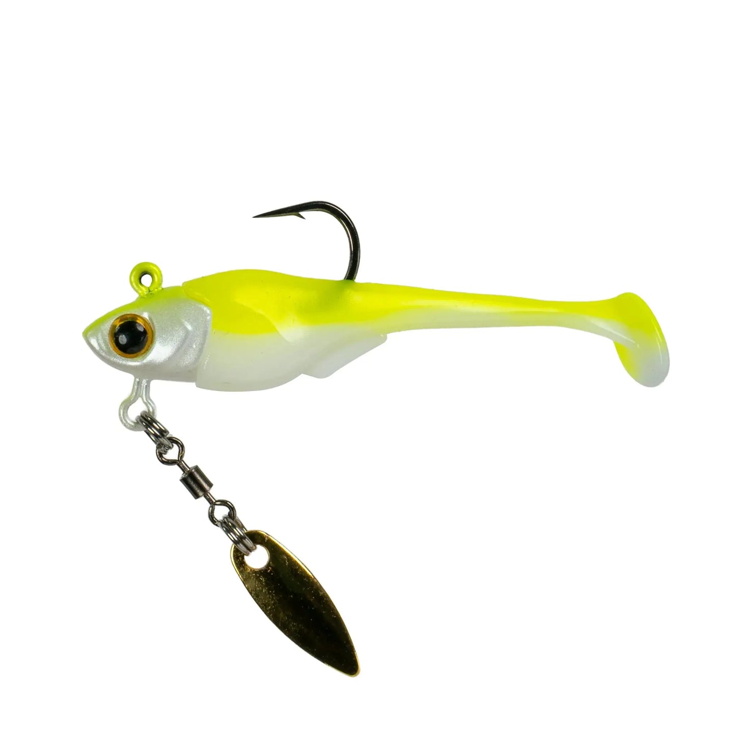 6th Sense Pecos Underspin 1/8oz- Chartreuse Minnow Willow Bla