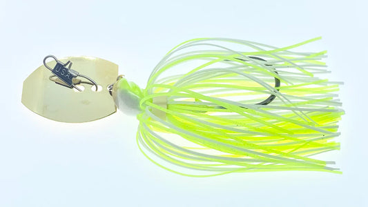 Delta Lures Thunder Jig 3/8oz - Gold Blade Chartreuse White