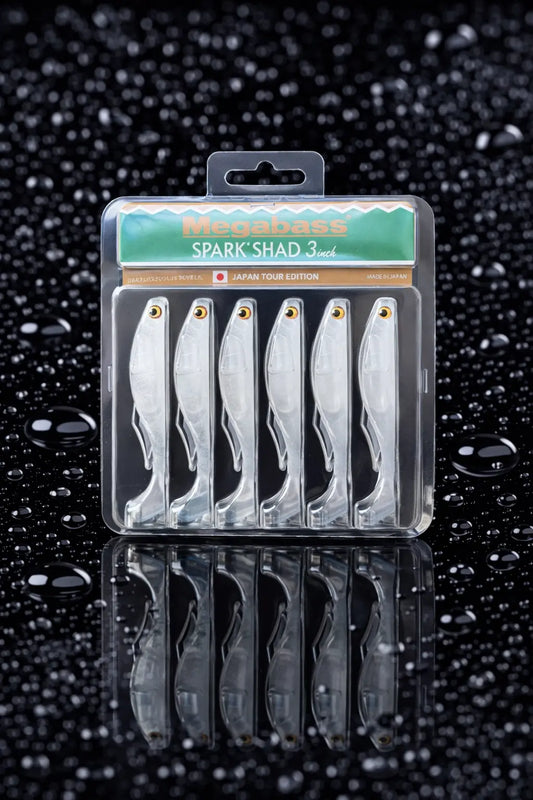 Megabass SPARK SHAD (3in) - HIUO  6pk