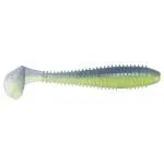 Keitech Fat Swing Impact 3.8 - Electric Blue & Chart  6pk - Lucky Lure Tackle