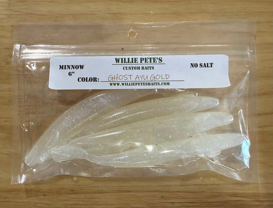 Willie Pete's Willie Minnow 6" - Ghost Ayu Gold