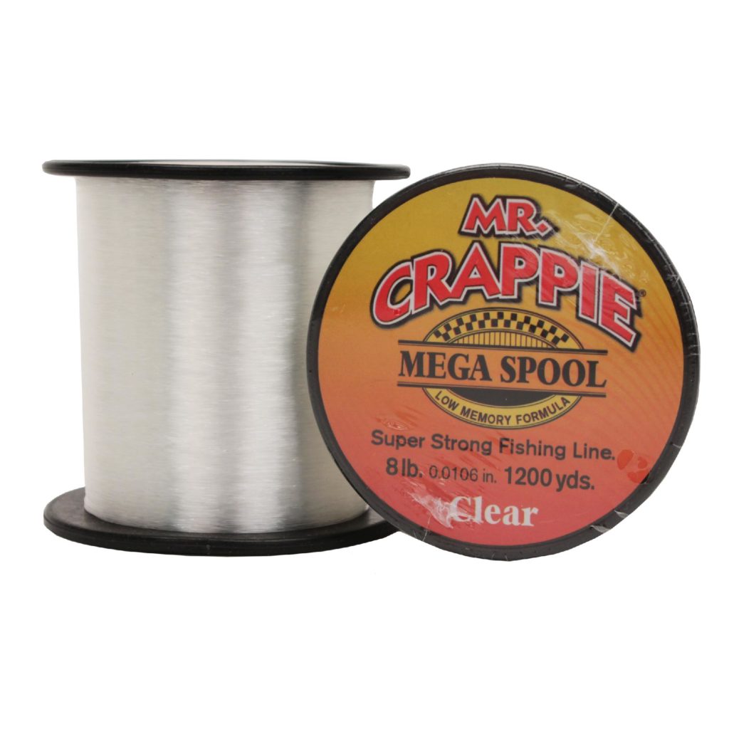 Mr.Crappie Mega Spool 8lb 1200yds - Clear