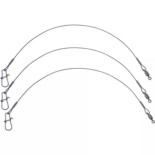 Eagle Claw HD Wire Leader 6" 30lb  3pk - Lucky Lure Tackle