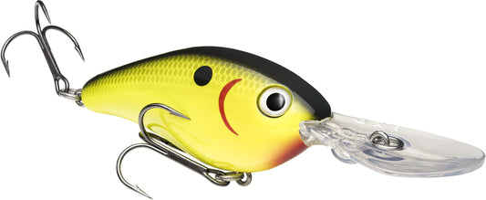 Strike King Pro Model Series 8XD (Extra Deep) - Black Back Chartreuse