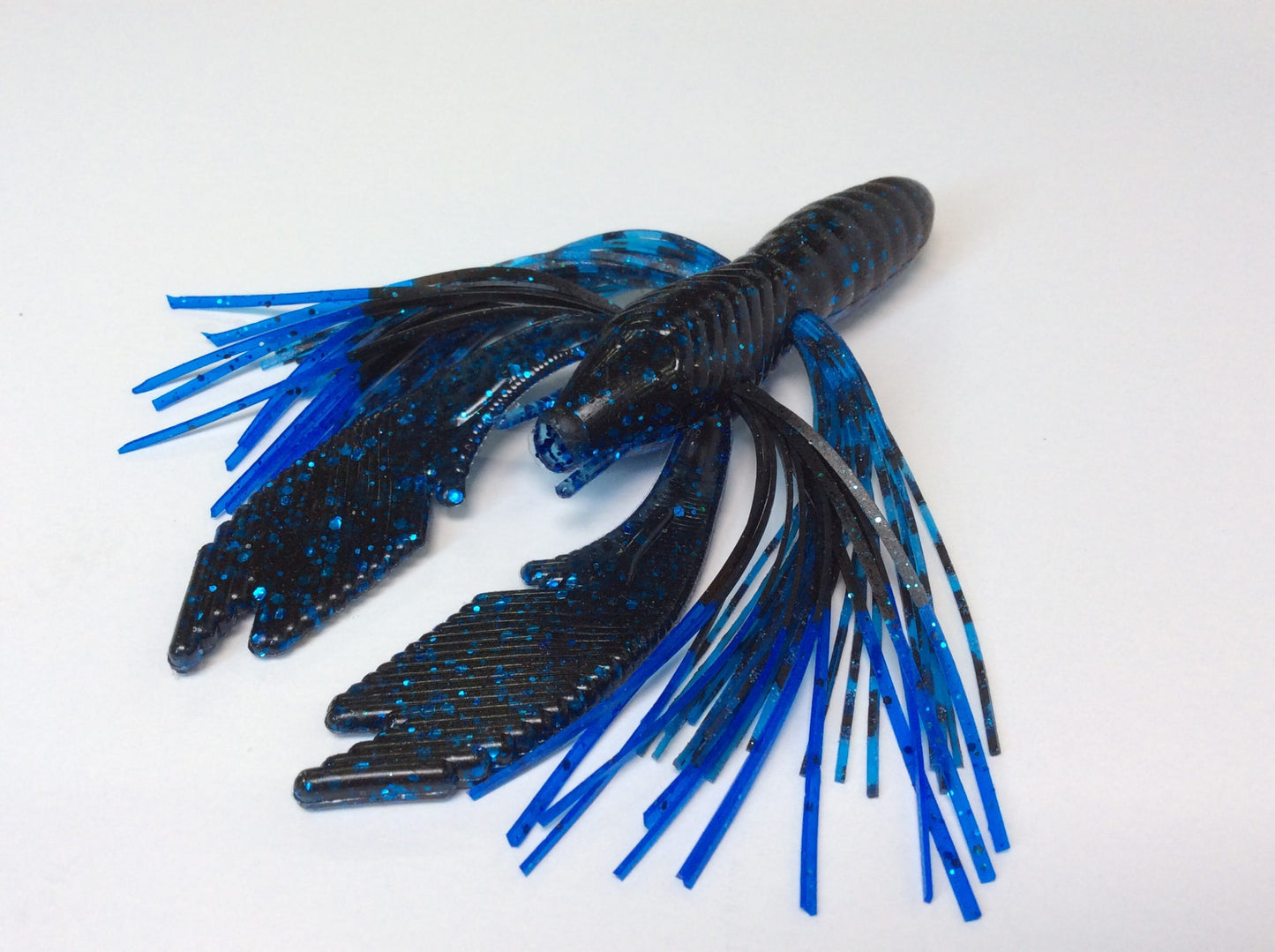 Tightlines UV Whisker DB Hybrid Rattl'N Rig - UV Blue Black w/ Black Blue Tip  4pk