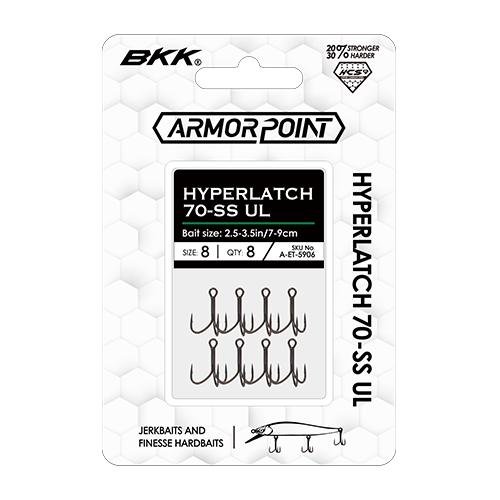 BKK Armor Point HYPERLATCH Treble Hook 70-SS-UL #6 - 8pk
