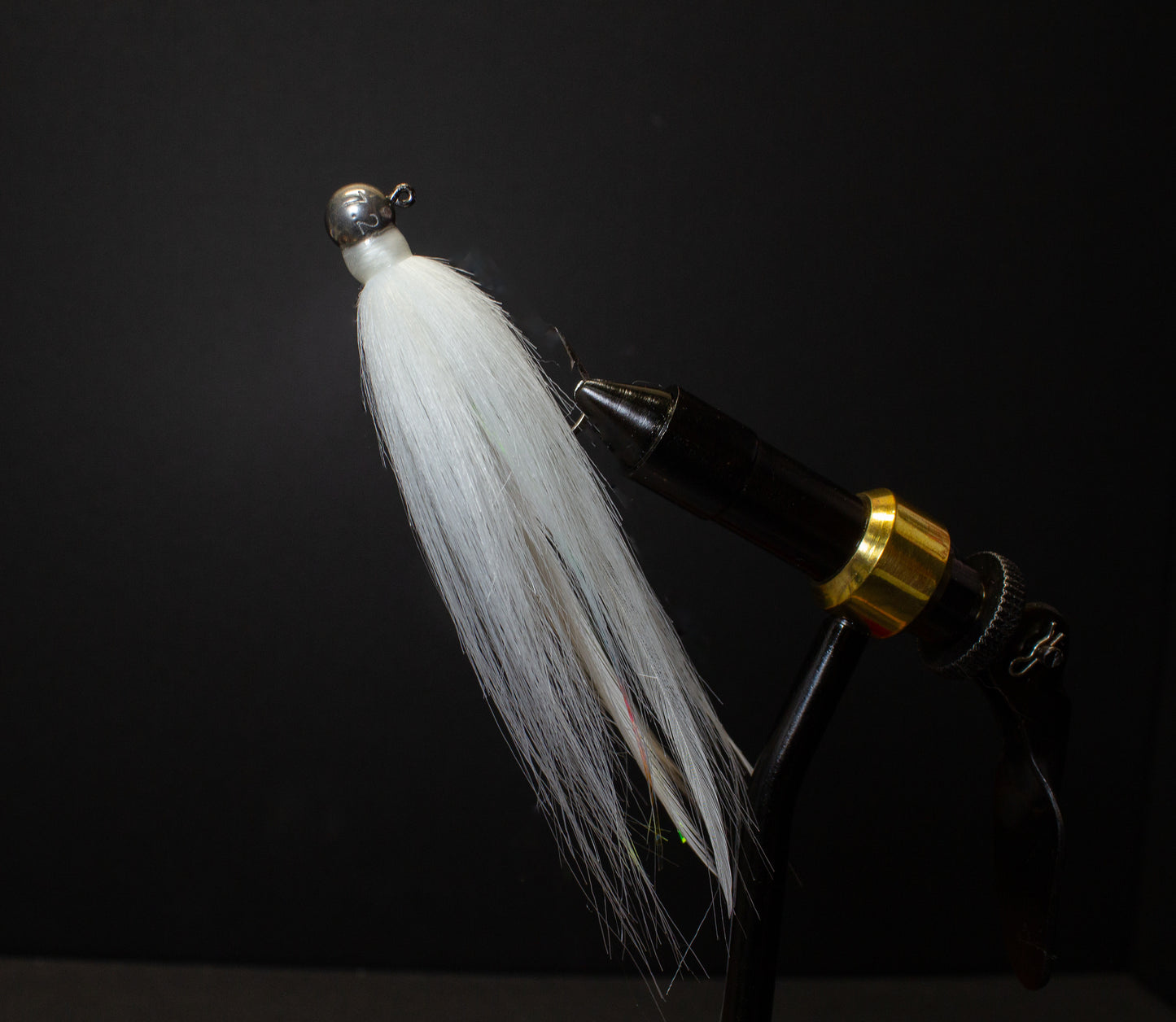 Juice's Tungsten Hairmiki Jig 1/2oz 3/0 - Snowflake Natural Head