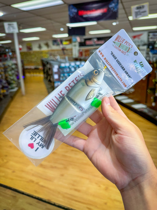 Willie Pete’s Lil Willie - Sage Gizzard Shad - Lucky Lure Tackle