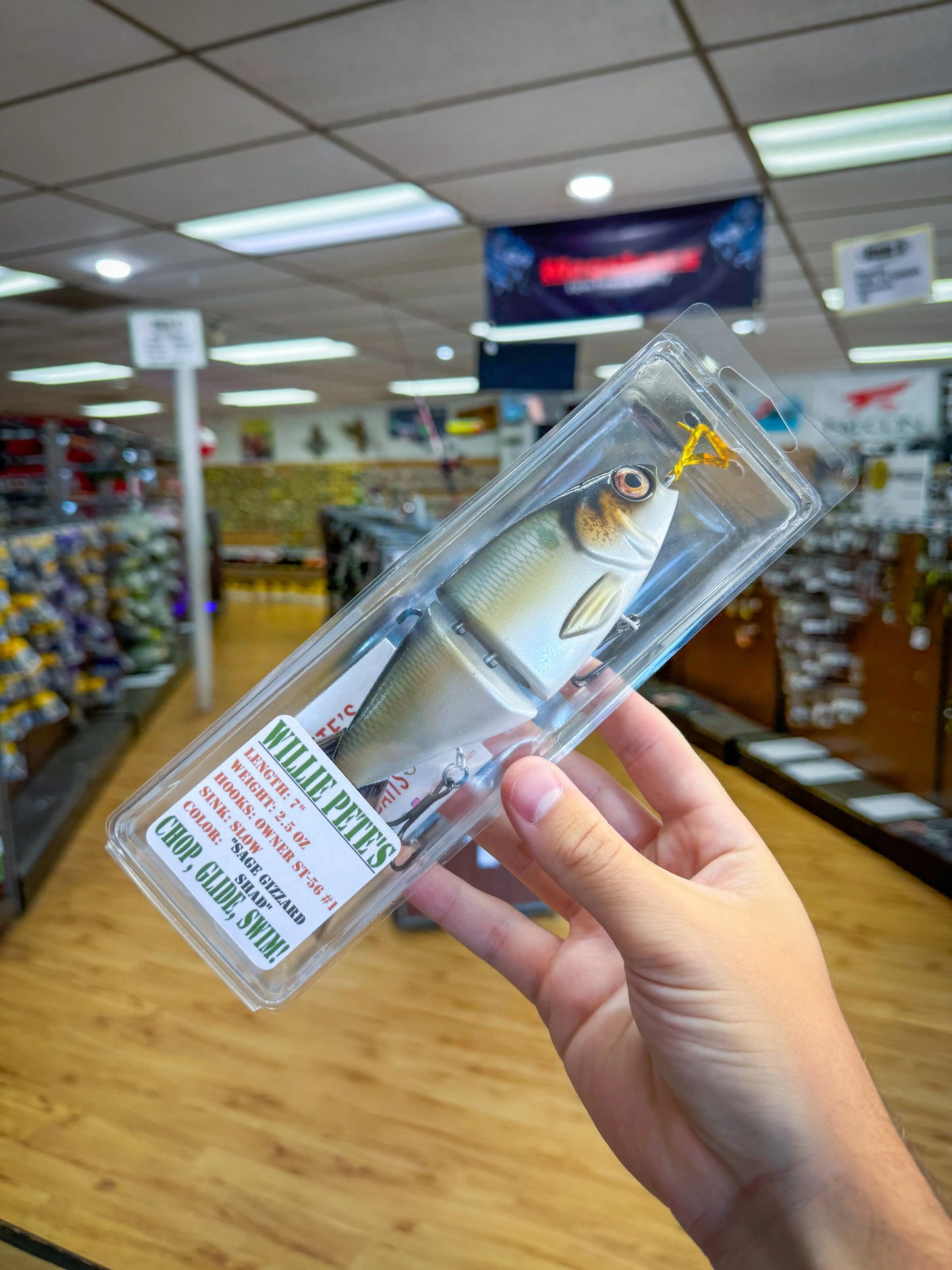 Willie Pete’s OG Willie - Sage Gizzard Shad - Lucky Lure Tackle