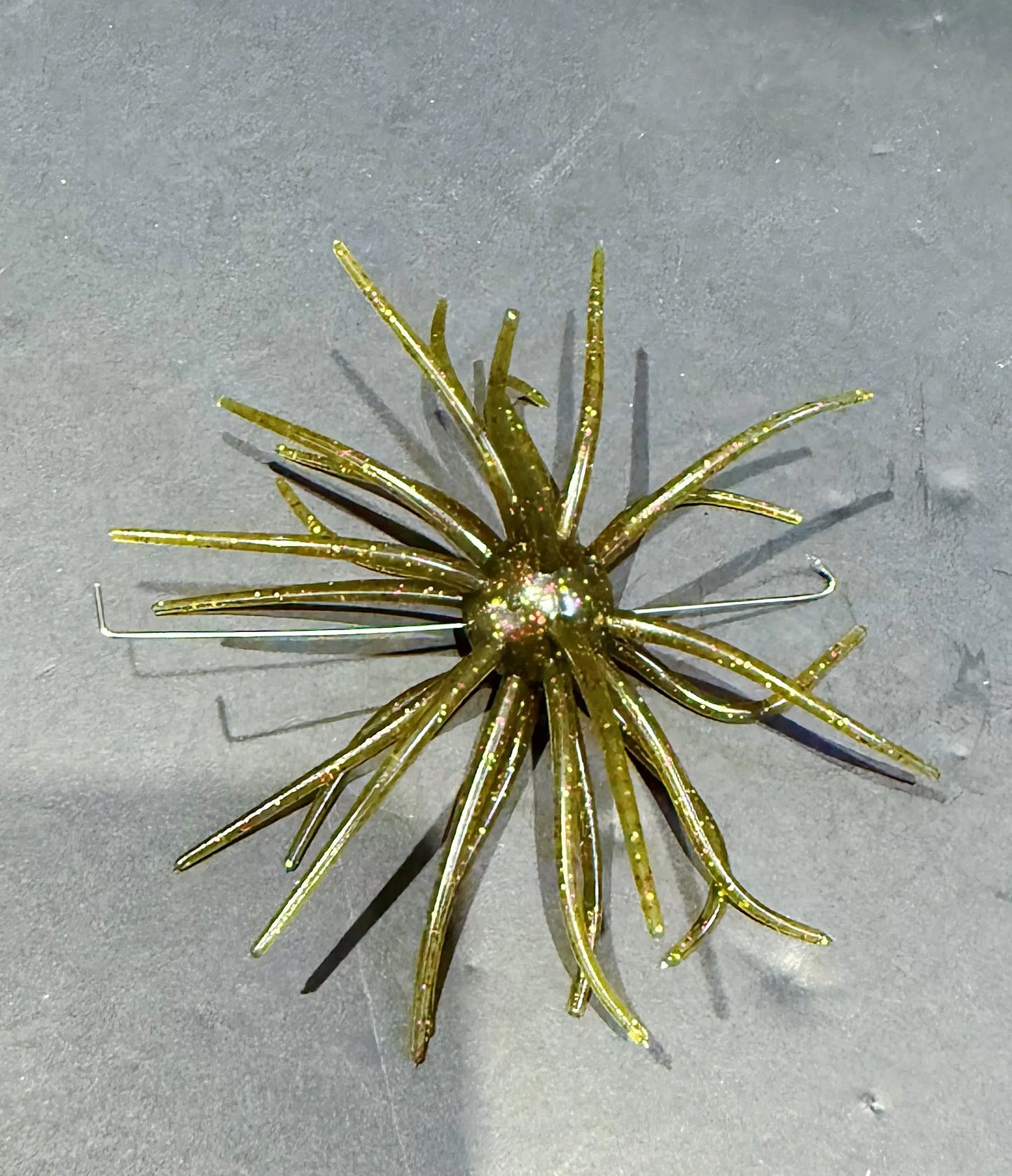 Hags's Prickly Pear Mesquite Magic Soft Plastic lure featuring wispy tentacles and compact finesse profile for pressured bass and finicky fish 