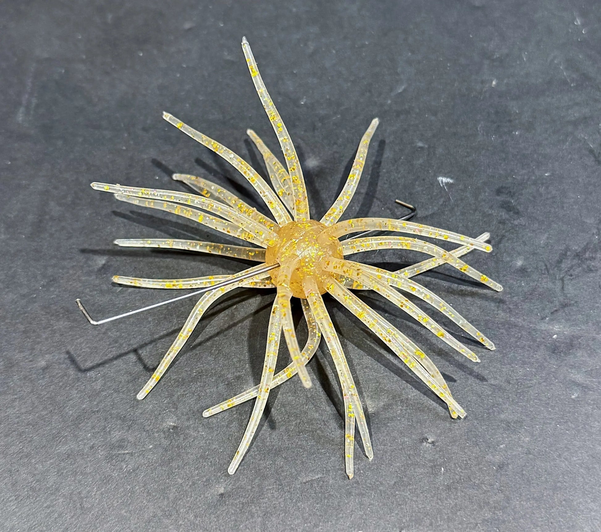 Hags's Prickly Pear Mesquite Magic Soft Plastic lure featuring wispy tentacles and compact finesse profile for pressured bass and finicky fish 