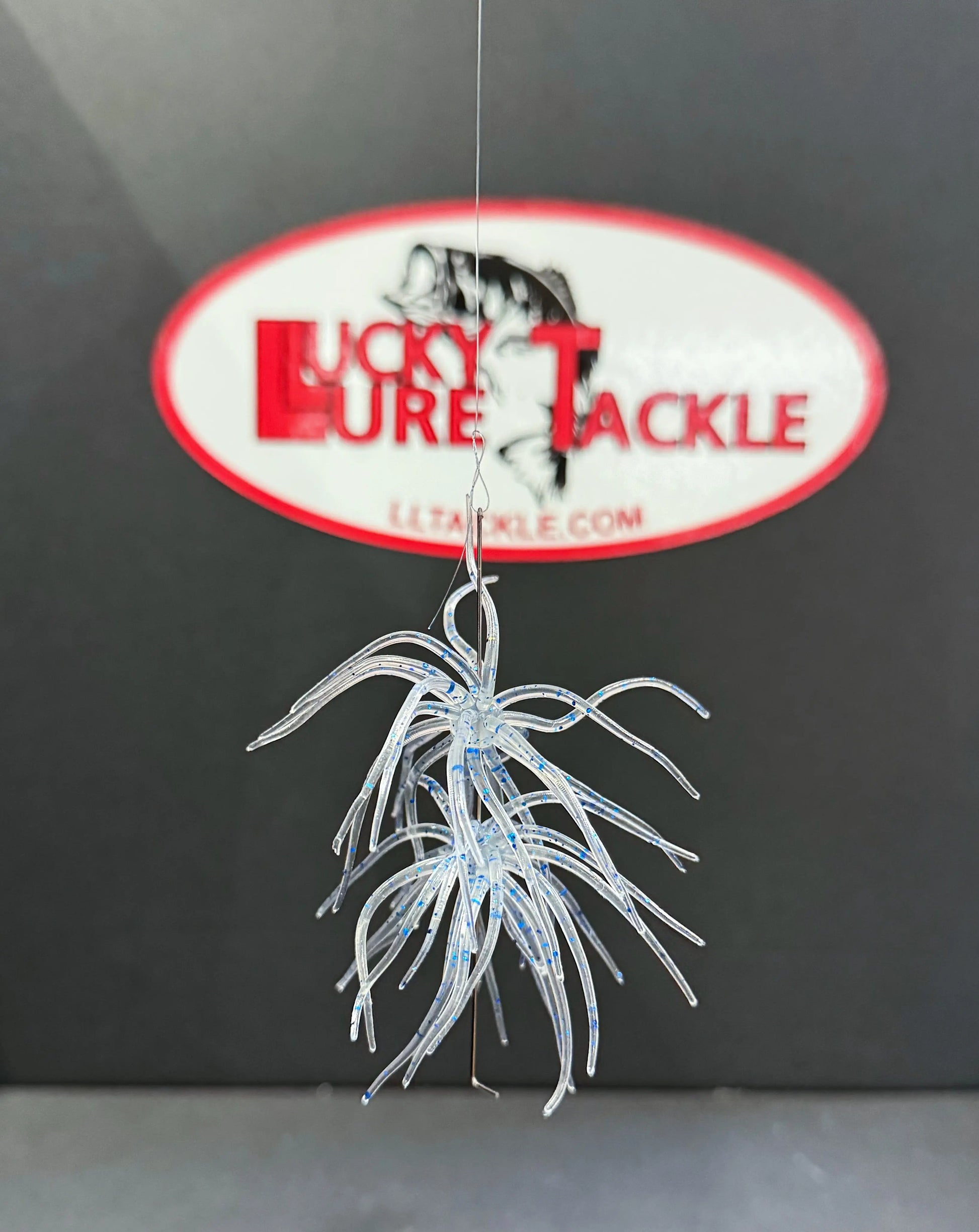 Hags's Prickly Pear Mesquite Magic Soft Plastic lure featuring wispy tentacles and compact finesse profile for pressured bass and finicky fish 