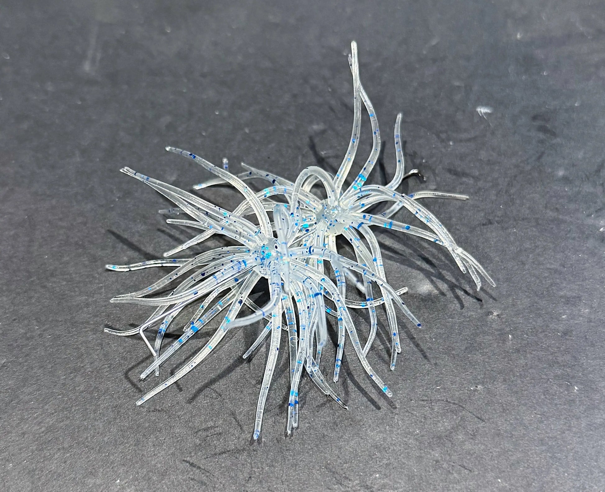 Hags's Prickly Pear Mesquite Magic Soft Plastic lure featuring wispy tentacles and compact finesse profile for pressured bass and finicky fish 