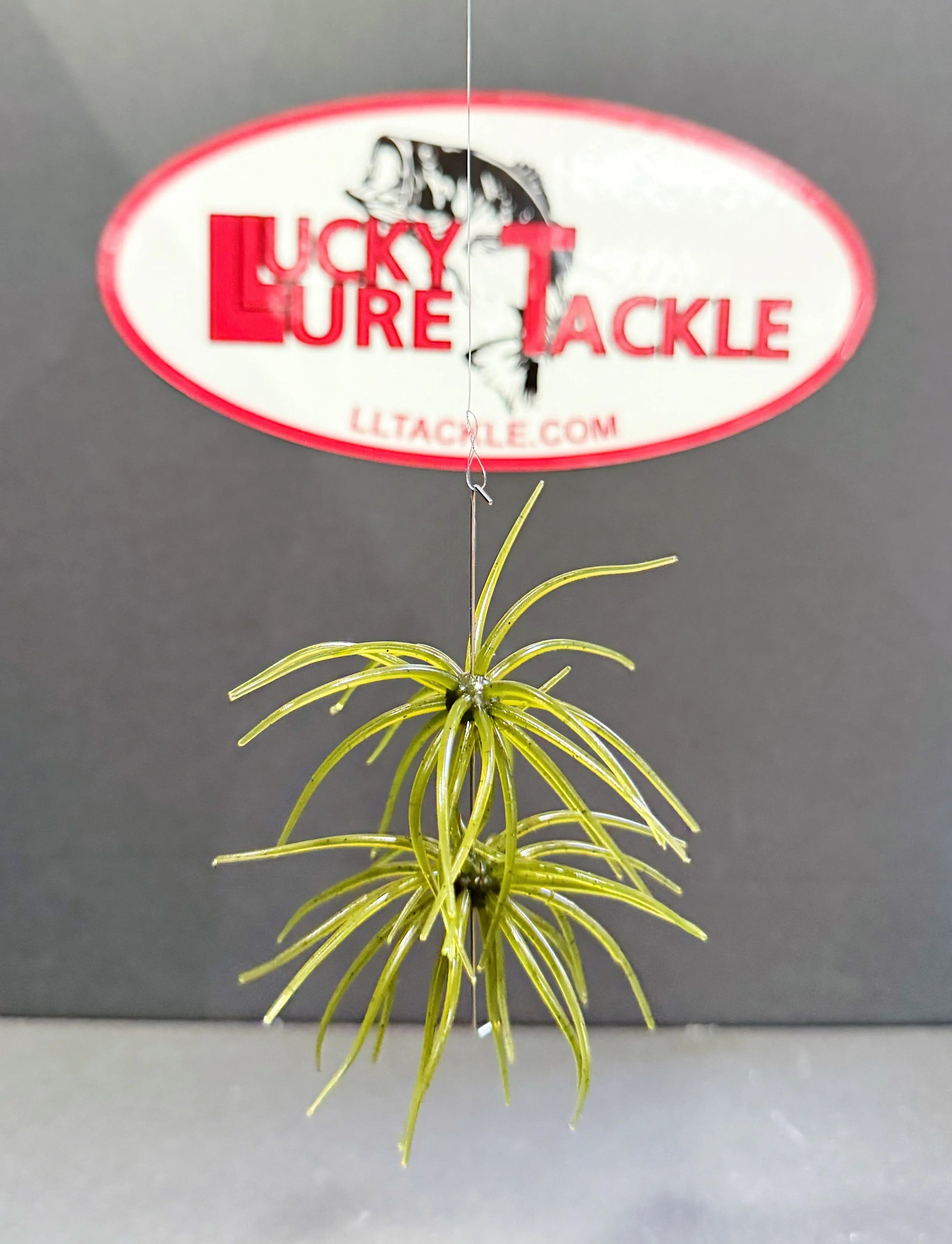 Hags's Prickly Pear Mesquite Magic Soft Plastic lure featuring wispy tentacles and compact finesse profile for pressured bass and finicky fish 