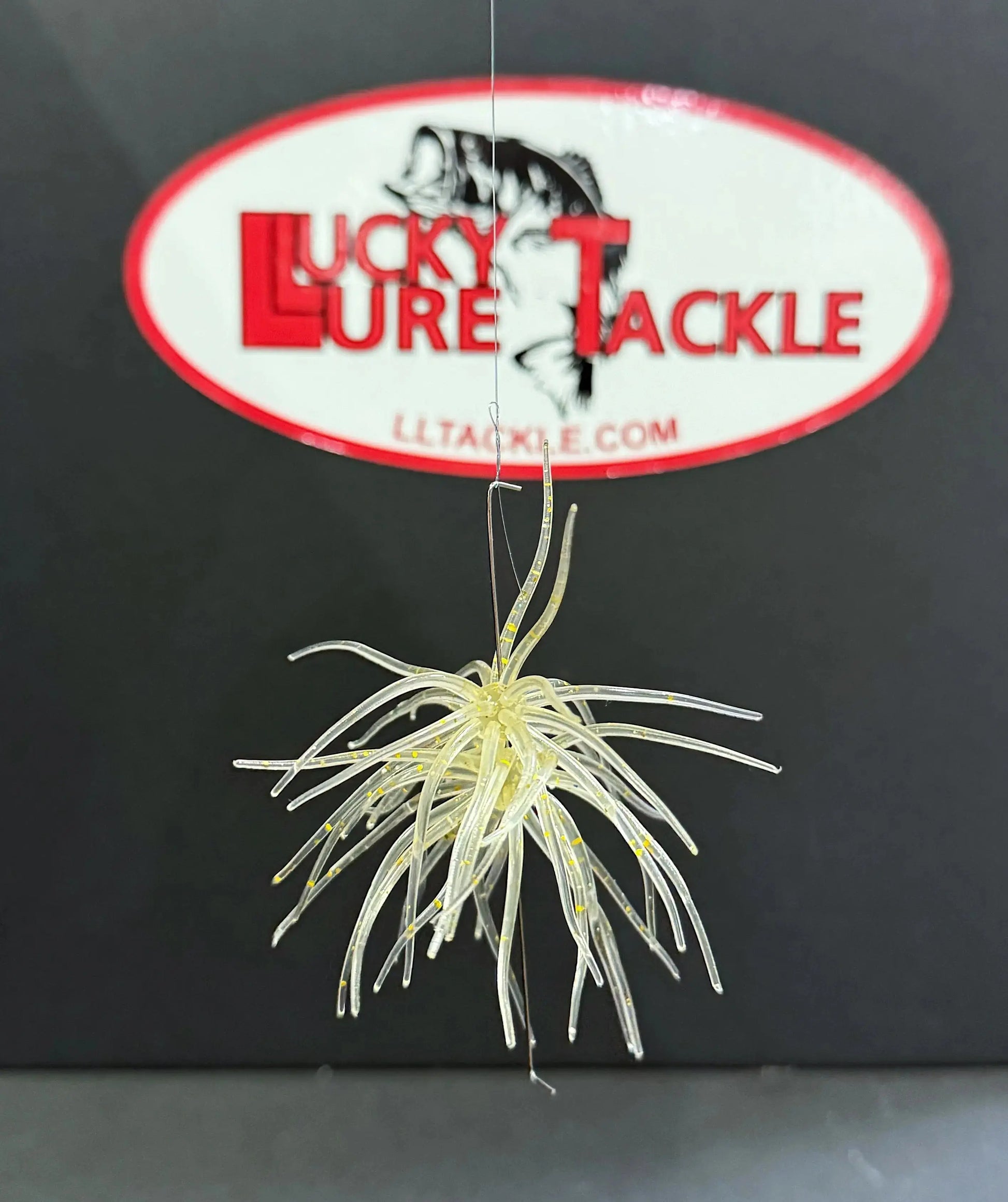 Hags's Prickly Pear Mesquite Magic Soft Plastic lure featuring wispy tentacles and compact finesse profile for pressured bass and finicky fish 
