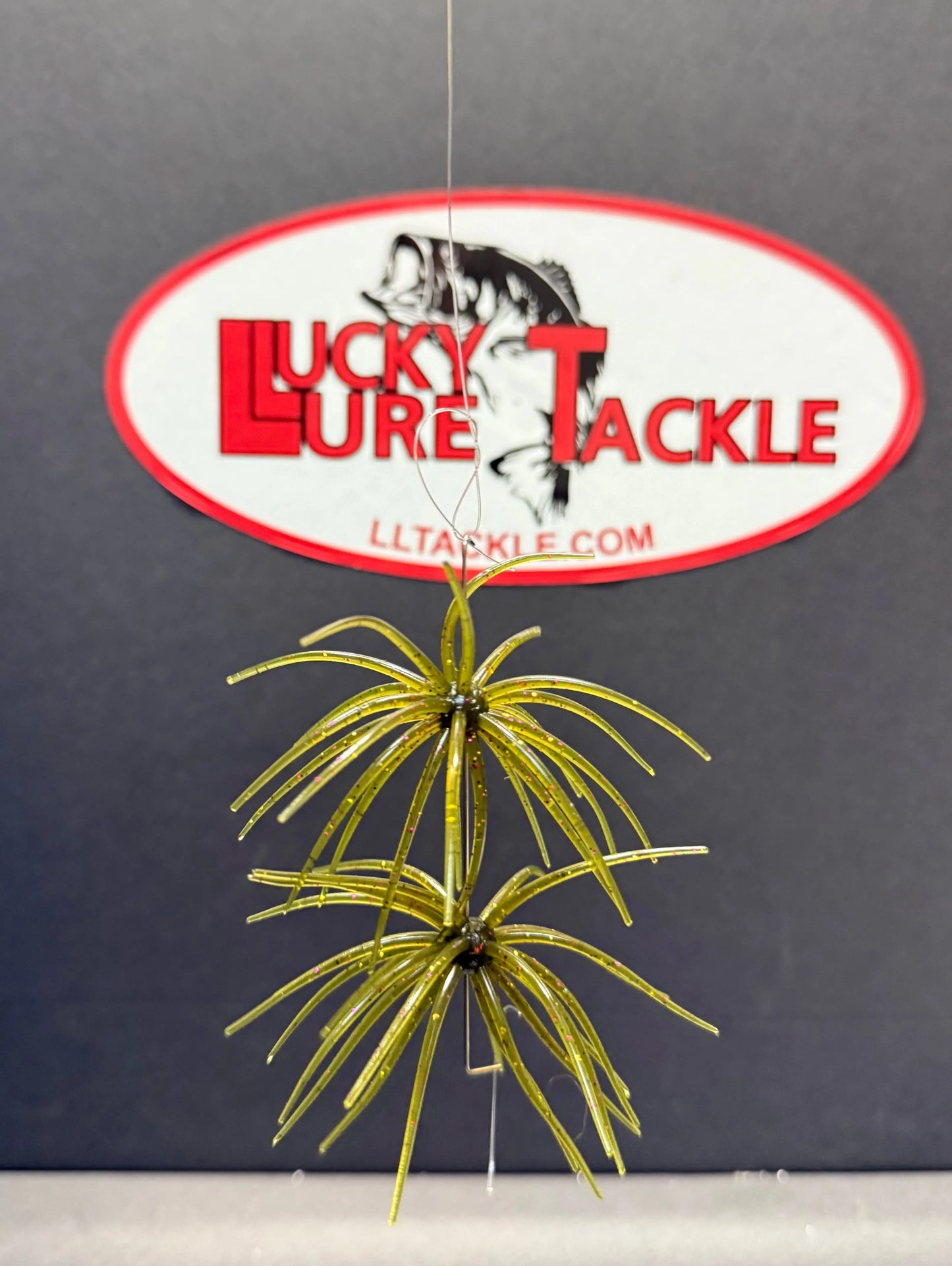 Hags's Prickly Pear Mesquite Magic Soft Plastic lure featuring wispy tentacles and compact finesse profile for pressured bass and finicky fish 