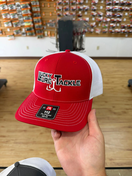 Lucky Lure Tackle Hat - Red/White