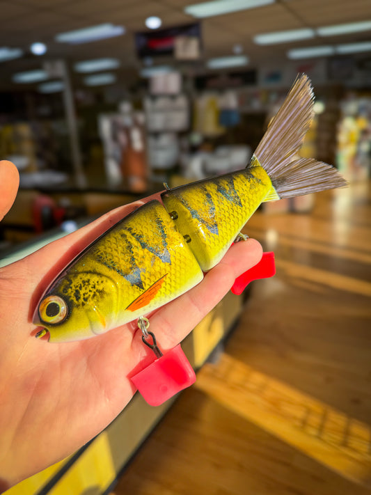 Willie Pete’s Custom Baits Glide Bait - Yellow Perch