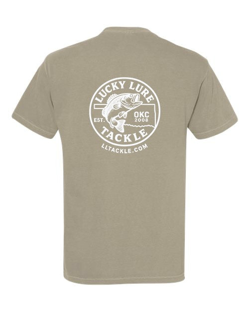 Lucky Lure Tackle Tee - Sand Stone Large