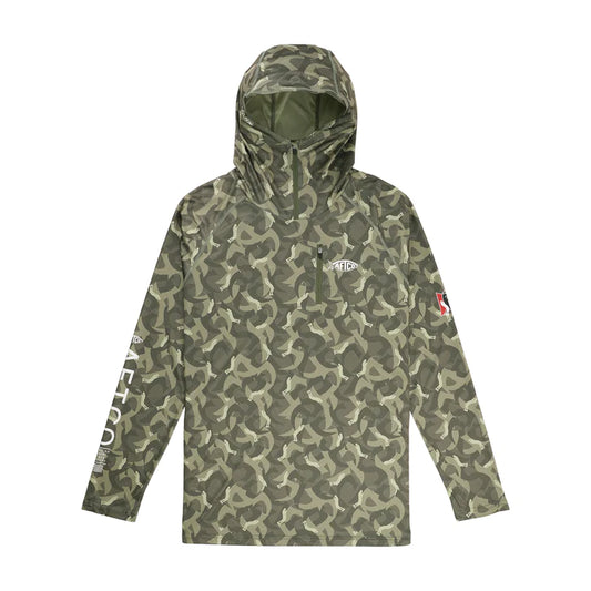 AFTCO Jason Christie Camo LS Performance Shirt Small - Camo