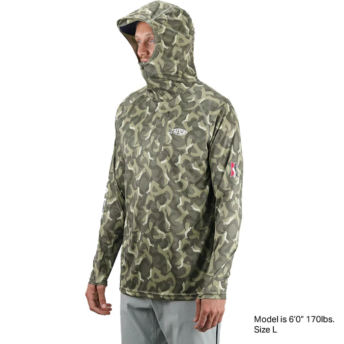 AFTCO Jason Christie Camo LS Performance Shirt Small - Camo