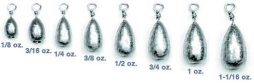 Eagle Claw Bass Casting Sinkers 1/8oz - 8pk